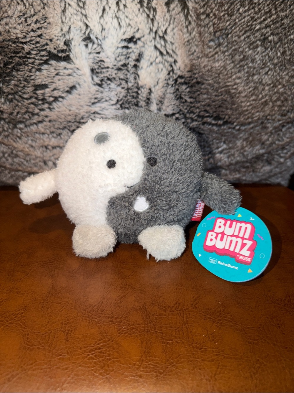 BumBumz Plush Yin Yang Gray & White Stuffed Toy by RUSS